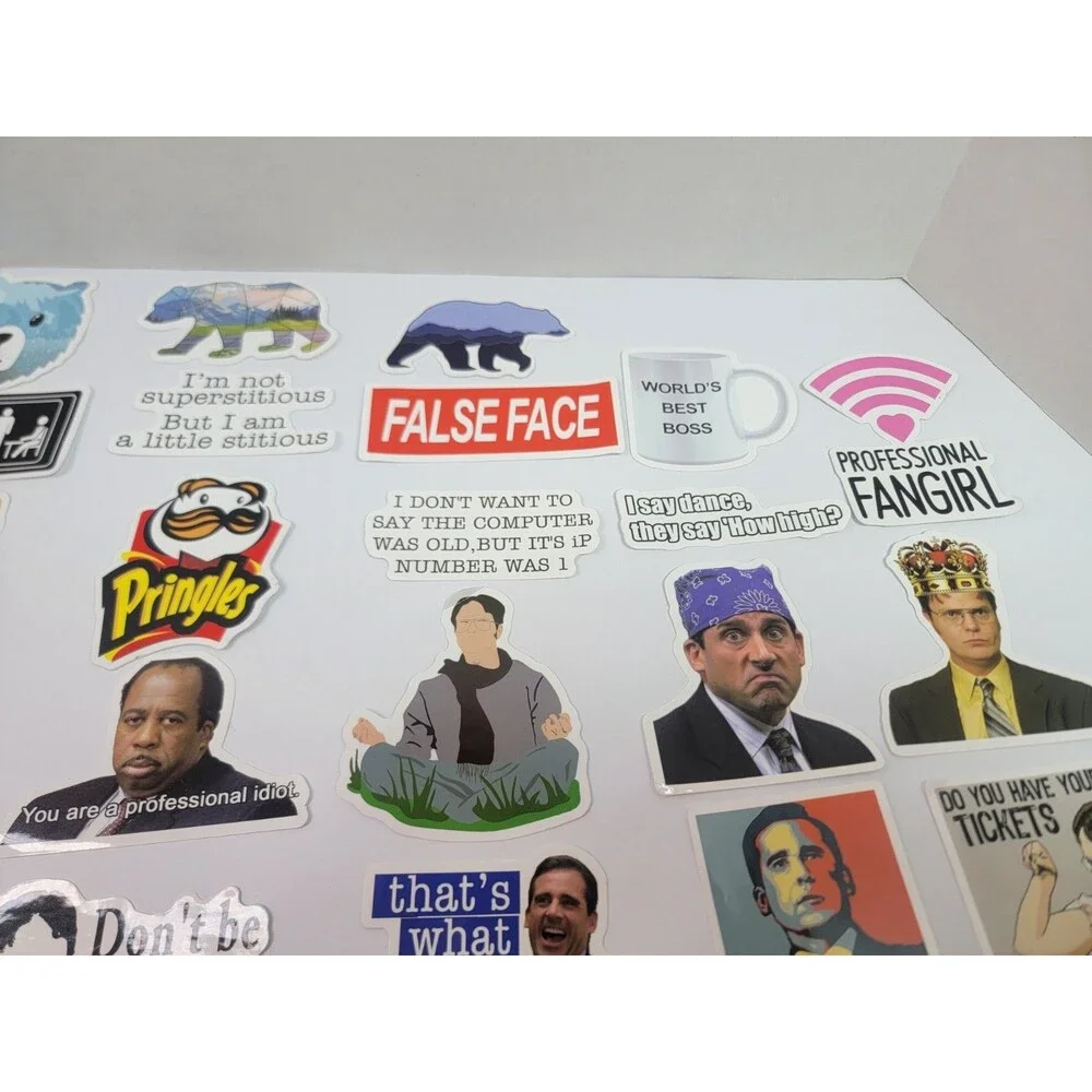 45 Vinyl Sticker Lot The Office Beatles Nature Animals Peace Laptop Water Bottle